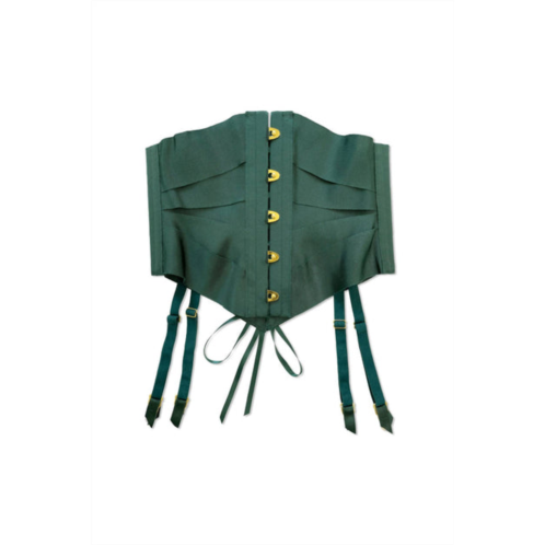 Evgenia foret luxe ribbon corset in forest