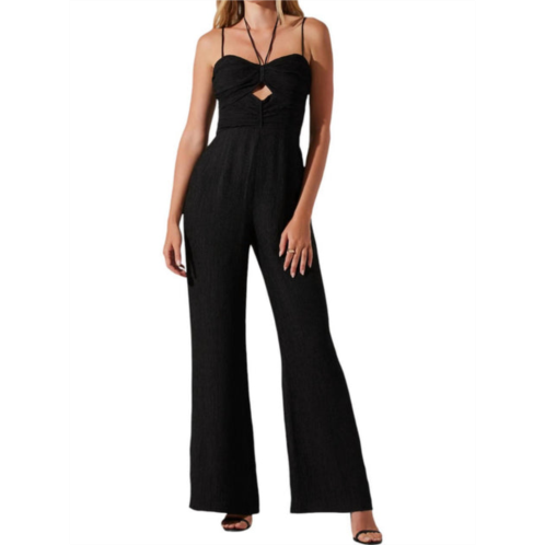 ASTR kamora front cutout jumpsuit in black