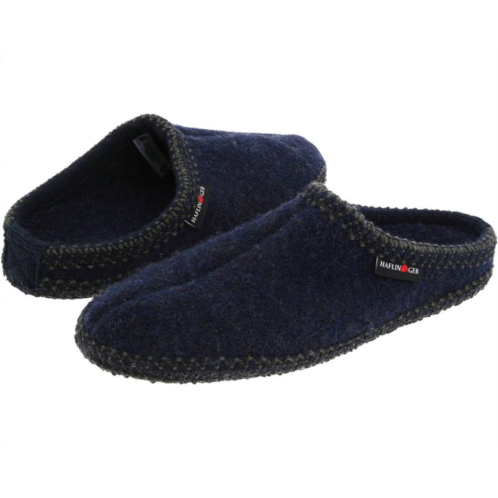 HAFLINGER unisex as wool slipper in navy