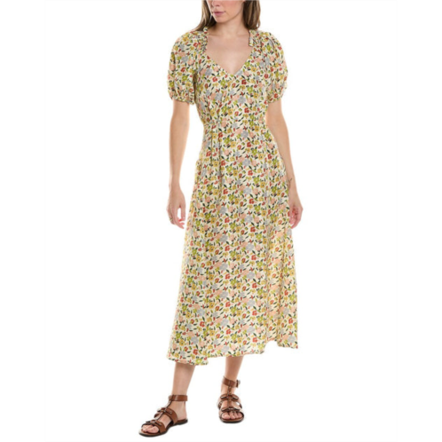 THE GREAT the hyacinth silk maxi dress