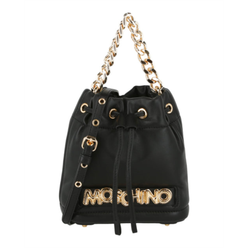 Moschino balloon lettering bucket bag