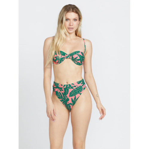 Volcom leaf ur life u-wire bikini top - emerald green