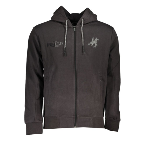 U.S. Grand Polo elegant hooded sweatshirt with mens embroidery