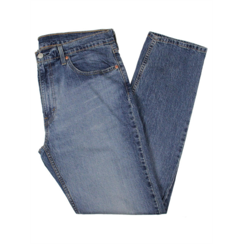 Levi Strauss & Co. 502 mens denim mid-rise tapered leg jeans