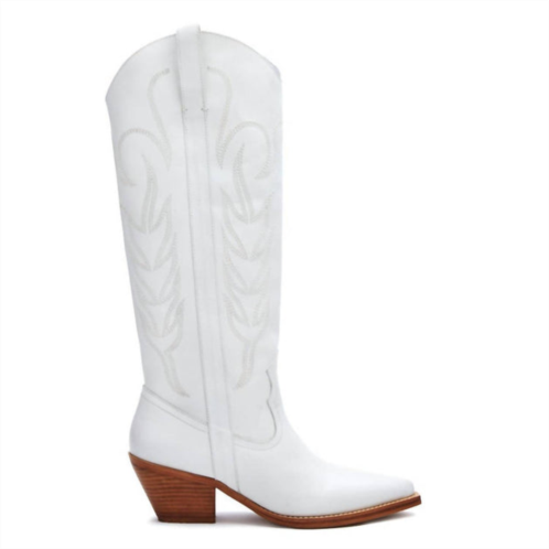 Matisse agency western boot in white