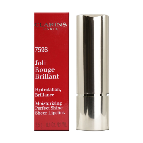 Clarins joli rouge brilliant 759s woodberry sheer lipstick 0.1 oz