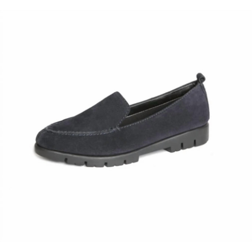 The FLEXX womens go go loafer in dark blue suede