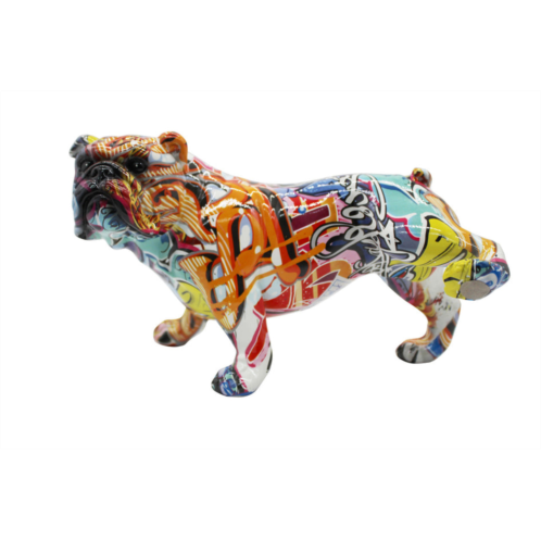 Interior Illusion Plus interior illusions plus street art bull dog with leg up - 10.5 long