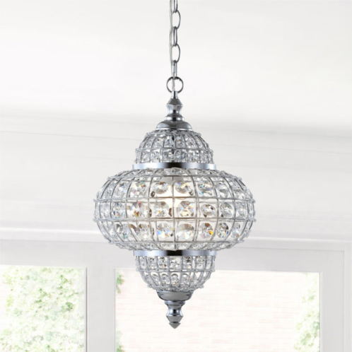 JONATHAN Y juliette 12 crystal/metal led pendant pendant