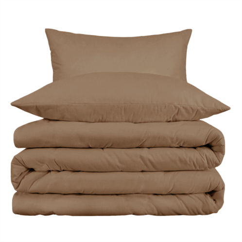Superior 1000-thread count breathable egyptian cotton classy solid duvet cover set