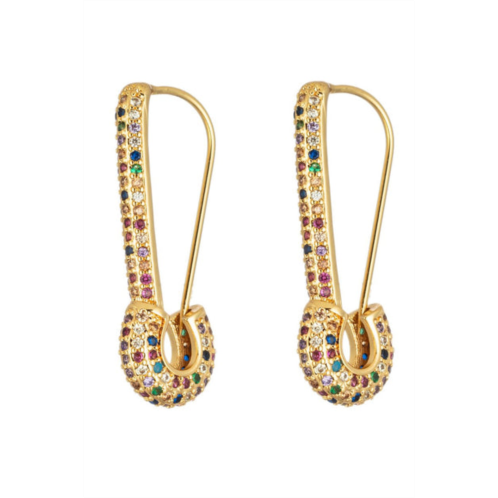 Eye Candy LA penny safety pin earring