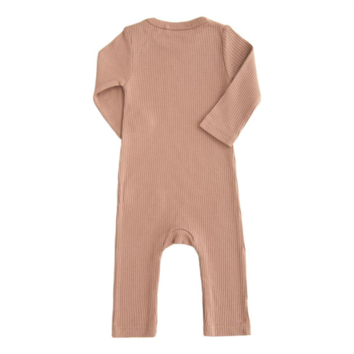 BANBLU pink fawn ls modal romper