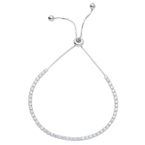 Adornia slider tennis bracelet silver