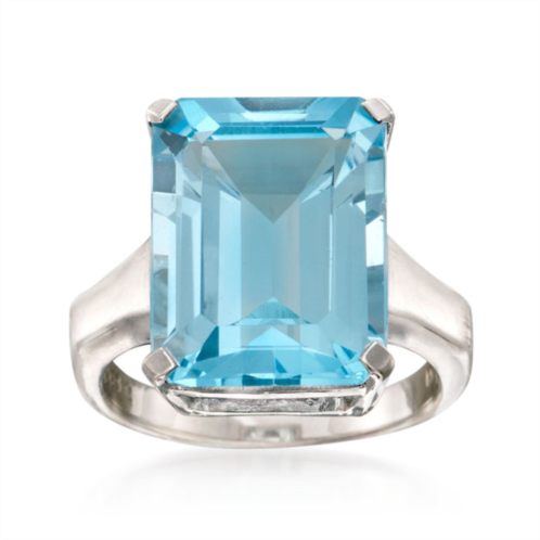 Ross-Simons blue topaz ring in sterling silver