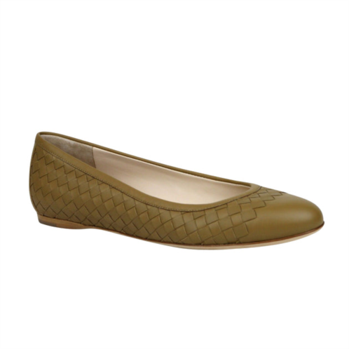 Bottega Veneta womens intrecciato leather flat slippers