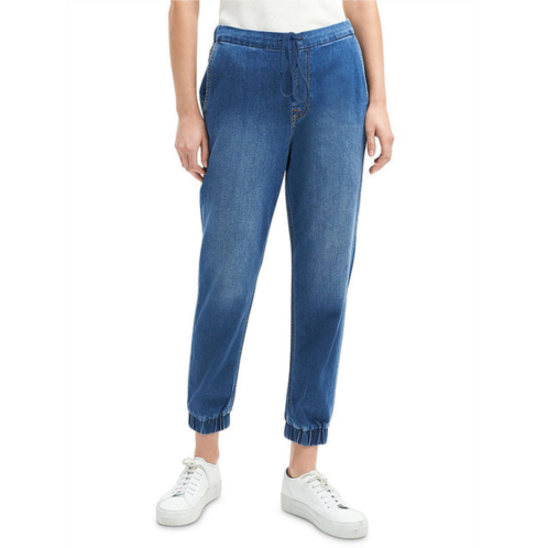 Jen7 womens denim high-waist jogger jeans