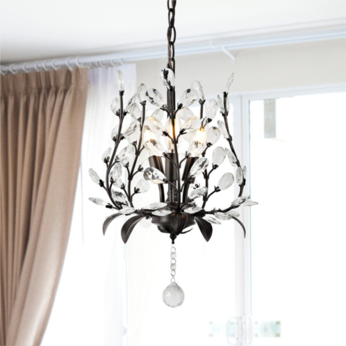 JONATHAN Y adoria 12 3-light contemporary bohemian iron/acrylic led pendant