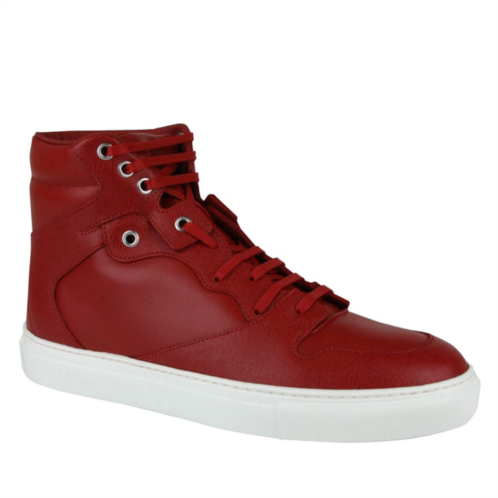 Balenciaga mens hi top leather / coated canvas sneaker