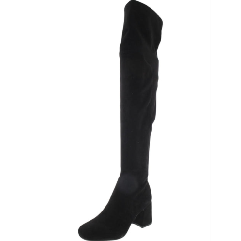 Nine West blocky 02 womens suede pull-on knee-high boots