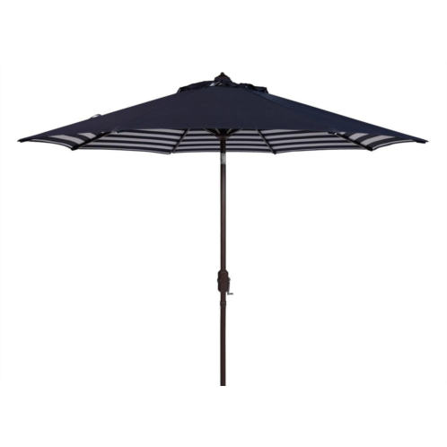 Safavieh athens inside out striped 9ft crank outdoor auto tilt umbrella