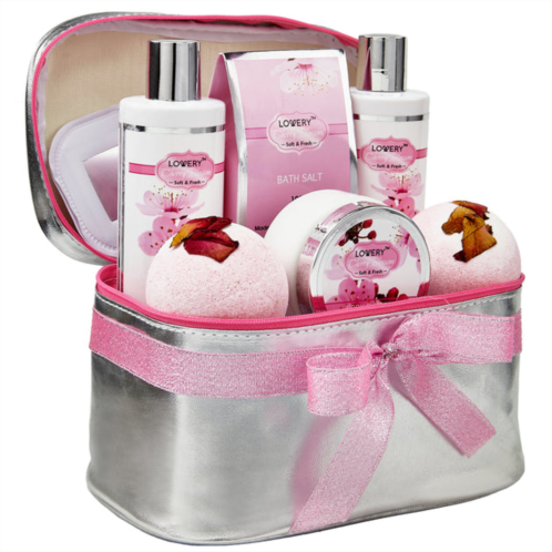 Lovery bath and body spa gift basket set