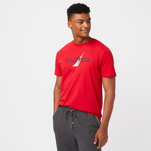 Nautica mens logo graphic sleep t-shirt