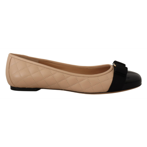 Salvatore Ferragamo and nappa leather ballet flat womens shoes