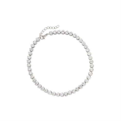 Ross-Simons cz anklet in sterling silver