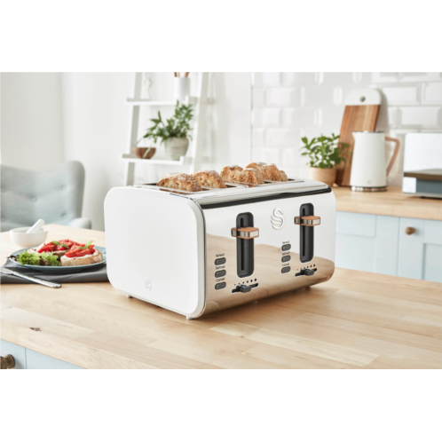 Swan nordic 4 slice toaster white