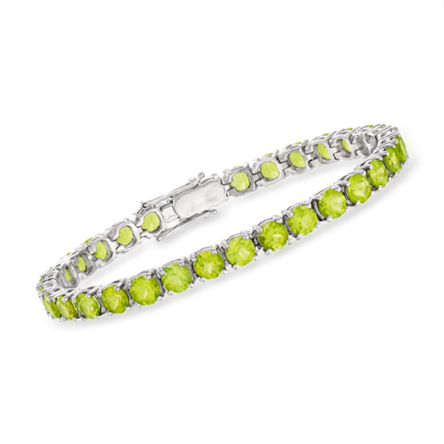 Ross-Simons peridot tennis bracelet in sterling silver