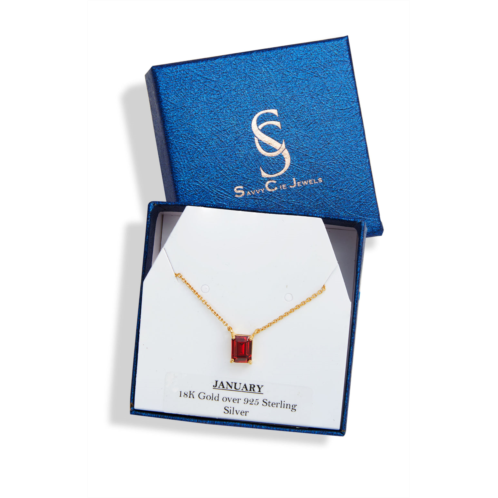 Savvy Cie Jewels vermeil birthstone necklace