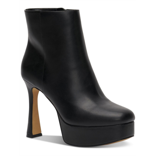 INC alize womens faux leather zipper booties