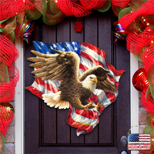 Designocracy american liberty eagle wall and door hanger by dona gelsinger