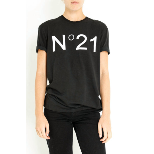 N°21 logo tee in black