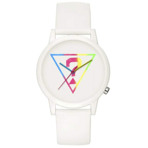 Guess womens classic white dial watch