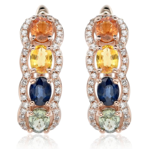 Diana M. diamond earrings