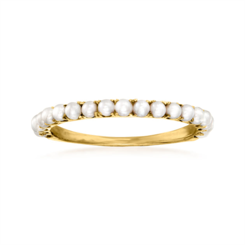 RS Pure ross-simons 1.5-2mm cultured pearl ring in 14kt yellow gold