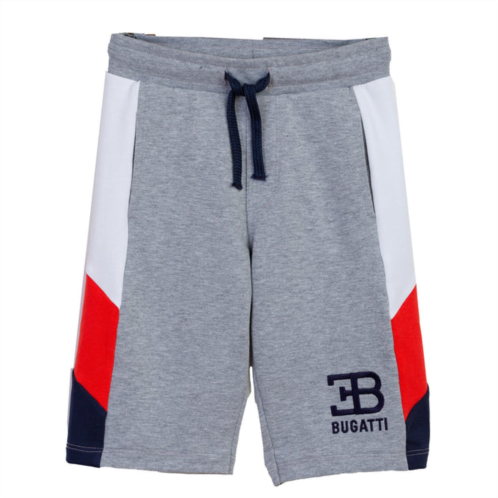 Bugatti grey side stripe logo shorts