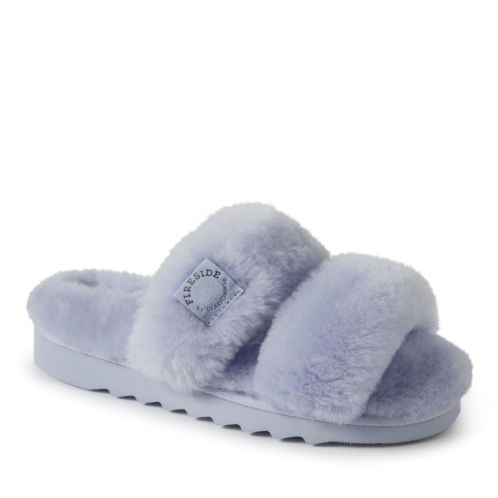 Dearfoams womens benalla genuine shearling slide