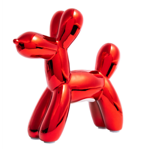 Interior Illusion Plus interior illusions plus red mini ceramic dog piggy bank - 7.5 tall