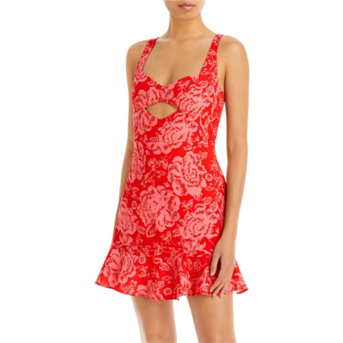 BCBGeneration womens cut out above knee mini dress