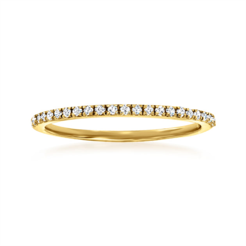 RS Pure ross-simons diamond stackable ring in 14kt yellow gold