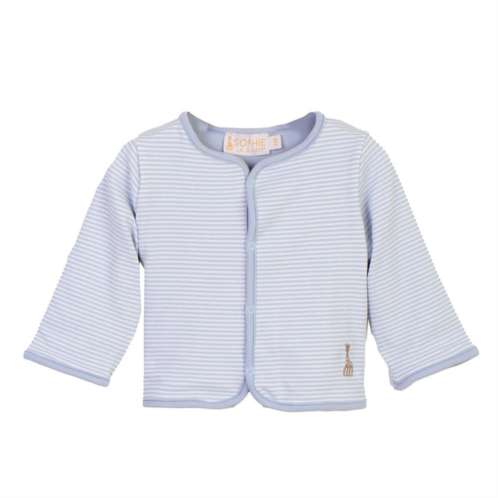 Sophie la Girafe blue striped reversible jacket