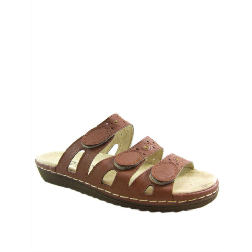 Beacon simone womens leather slip on slide sandals