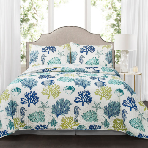 Lush Decor coastal reef quilt 3 piece set