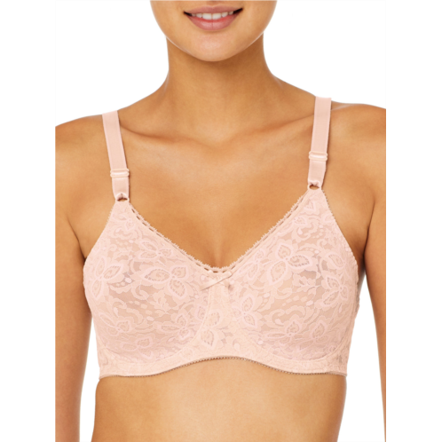 Bali womens lace n smooth seamless bra