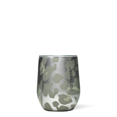 CORKCICLE 12oz snow leopard exotic stemless