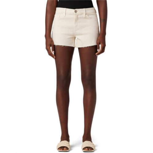 HUDSON Jeans gemma mid-rise short novelty egret jean