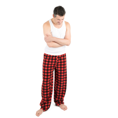 Leveret christmas mens fleece pajama pants plaid