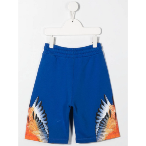 COUNTY OF MILAN blue wings print shorts